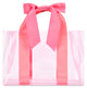 Pink Bow Clear Tote Bag