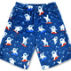 Steady Yeti Plush Board Shorts