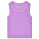 Lavender Smocked Racerback Tank Top