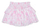 Pink Toile Shirred Tiered Skort