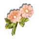Hand-Painted Wild Roses Claw Hair Clip