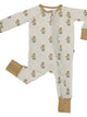 Marigold Block Print -  Zip Pajamas
