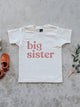 Big Sister Cream Organic Kids Tee • Colored Ink