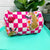 Pink Jaguars Quilted Makeup Bags | Cosmetic Toiletry Bag