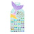 Mermaid Sticker Earrings, 30 Pairs