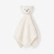15x15 White Chenille Bear Security Blankie