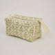 Floral Lattice Buttercream Organic Cotton Toiletry Bag (Medium)