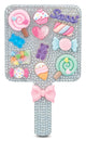 Charming Rhinestone Mirror