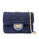 Classic Navy Large Tweed Handbag
