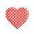 Checkered Heart Shaped Tray
