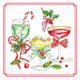 Paper Cocktail Napkins 20 Ct Candy Canes & Cocktails