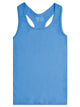 Bright Blue Ribbed Racerback Tank Top