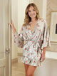 Ruffled Satin Robe - Mon Cheri