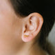 Bow Stud Earrings - Hypoallergenic, Flat Back