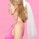 Bachelorette Party Veil Claw Clip