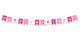 Pink Happy Birthday Banner