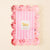 Pink Confetti Rectangle Scalloped Acrylic Frame