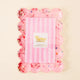 Pink Confetti Rectangle Scalloped Acrylic Frame