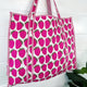 Strawberry Tote Bag | Large Quilted Travel Tote Bags