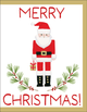 Little Santa Foil Enclosures 4 Pk Foil