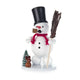 German Wood 5.5" Snowman Top Hat Incense Burner German Smoker