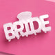 White Bride Claw Clip