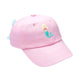 Pink Mermaid Bow Baseball Hat (Youth 2-8)