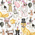 New Years Dogs Cocktail Napkins