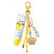 Beach Day Cluster Bag Charm in Yellow & Shiny Gold