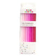 Tall Pink Gradient 16 Candle Set
