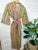 Pink/Green Tiger Print Kimono Robe Cover-Up Duster