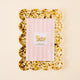 Rectangle Scalloped Acrylic Frame-Confetti Gold