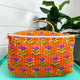 Orange Floral Toiletry Case