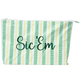 Dublin Stripe Medium Tyvek® Zipper Pouch