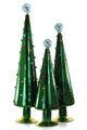 DECORATED DOTTED TREES - Dark Green