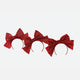 Festive Fabric Bow Headband -