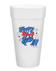 Happy 4th of July 16oz Styrofoam Cups - Set/8