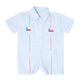 Boys Texas Flag Guayabera Romper