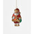 Tinsel Santa Orn, Glass, 5"