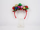 Tinsel Ball Party Headband, PVC, 7"