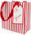 Stripes For Days Red/white Gift Bag Sm Sq. 5 3/4x2 5/8 X 5 3/4
