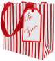 Stripes For Days Red/white Gift Bag Sm Sq. 5 3/4x2 5/8 X 5 3/4