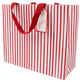 Stripes For Days Red/white Gift Bag Lg 11 3/4 X 4 3/4 X 10