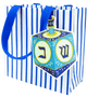Dreidel And Stripes Gift Bag Sm Sq. 5 3/4x2 5/8 X 5 3/4