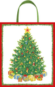 Christmas Tree Gift Bag Lg 10 X 4 3/4 X 11 3/4