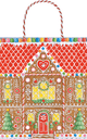 Gingerbread House Gift Bag Lg 10 X 4 3/4 X 11 3/4
