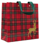 Royal Plaid Reindeer Med Square Size 9-3/4 X 9-3/4 X 4