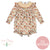 Girls Fall Acorn Floral Smocked Bubble
