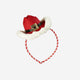 Cowboy Santa Headband, Fabric/PVC, 3"x6"