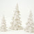 Champagne Glitter Trees - White